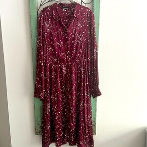 🇳🇱🇳🇱🇳🇱 SCOTCH AND SODA LONG SLEEVED SHIRT DRESS SIZE XL NWOT 🇳🇱🇳🇱🇳🇱